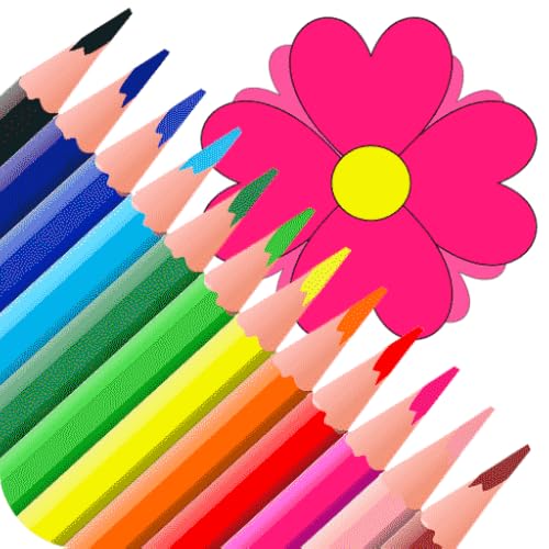 Livro de colorir para crianças - Livro coloração para Adultos - Colorir e Aprender - Jogos de Colori