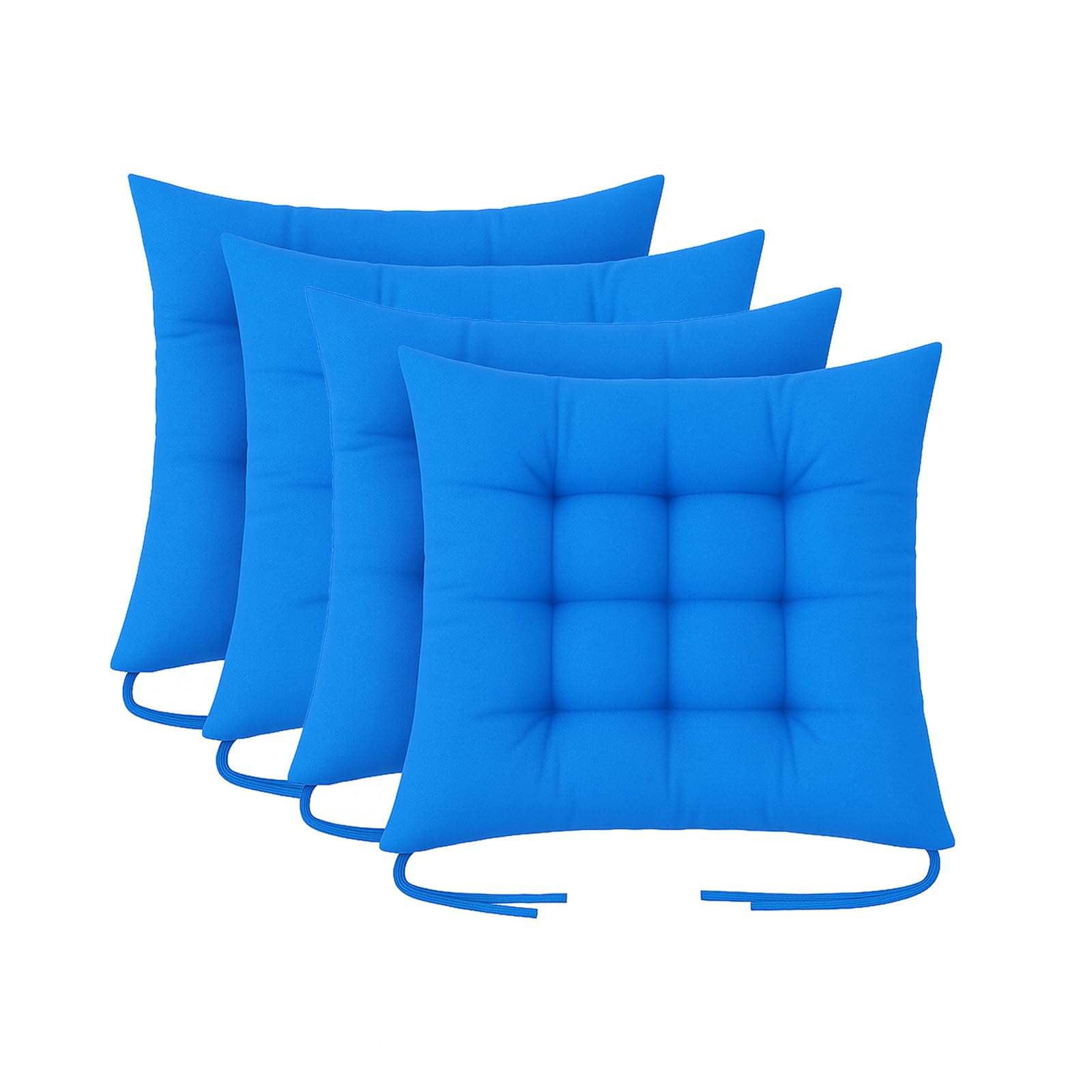 Cushion Chair Pad Cushions, Tie-on Dining Chair Pads, 38x38x5 cm Hypoallergenic Soft Polyester Tie-on Chair Pads, Wide