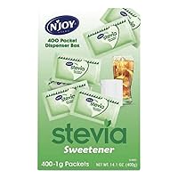 Vista 4 de N'Joy 1625535 N'Joy Stevia Edulcorantes Artificiales 400/Caja (83221)