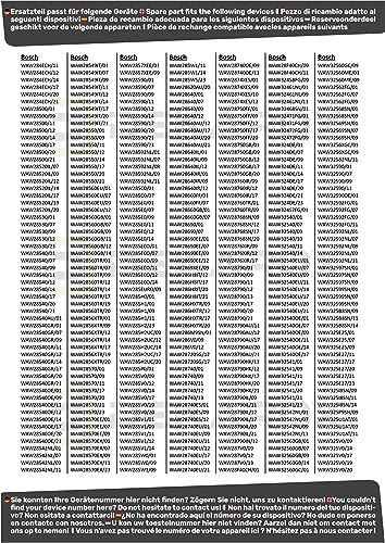 DEKAROX Abwasserpumpe Laugenpumpe für Bosch Siemens 145093 00145093 mit Pumpenkopf und Sieb für Waschmaschine Waschtrockner wie Avantixx Logixx Maxx iQ300 iQ500 iQ700 iQ800 Serie 4 Serie 6