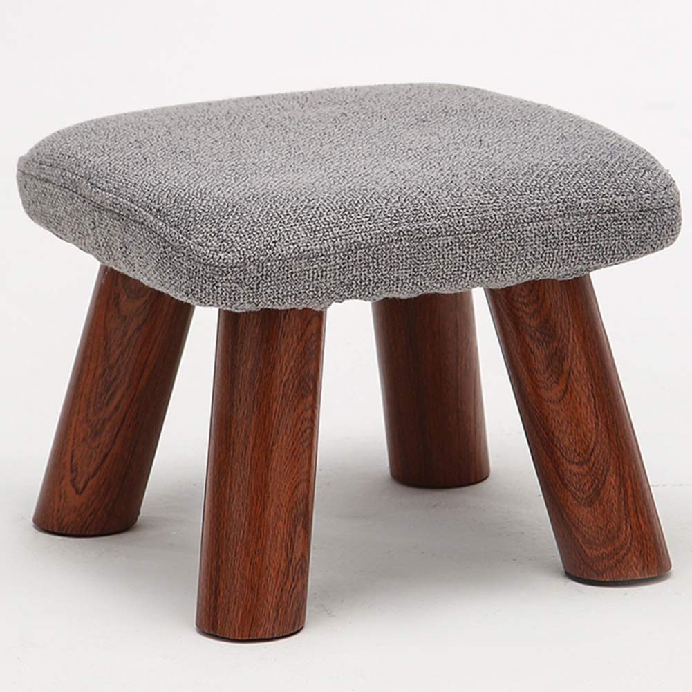 Pouf repose-pieds pour chaise de bureau à domicile et salon gris