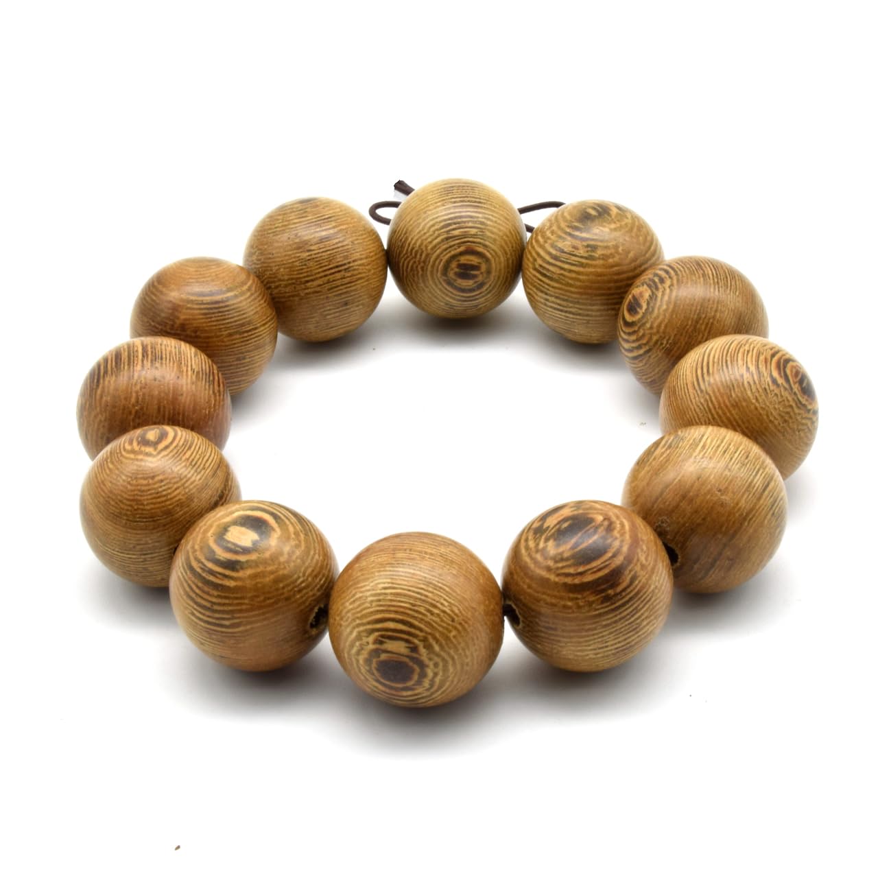 Unisex Naturalny Naszyjnik Mala z Drewna Wenge, Bransoletka z Koralików Modlitewnych, Medytacja Buddyjska Japa, Różaniec Mala, Koraliki do Jogi