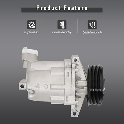 Miniatura 6 de Reemplazo del compresor de CA para Versa 2007-2012 para Tiida 2007-2015 CO 11155C 92600CJ60A 92600CJ60B 92600CJ60C