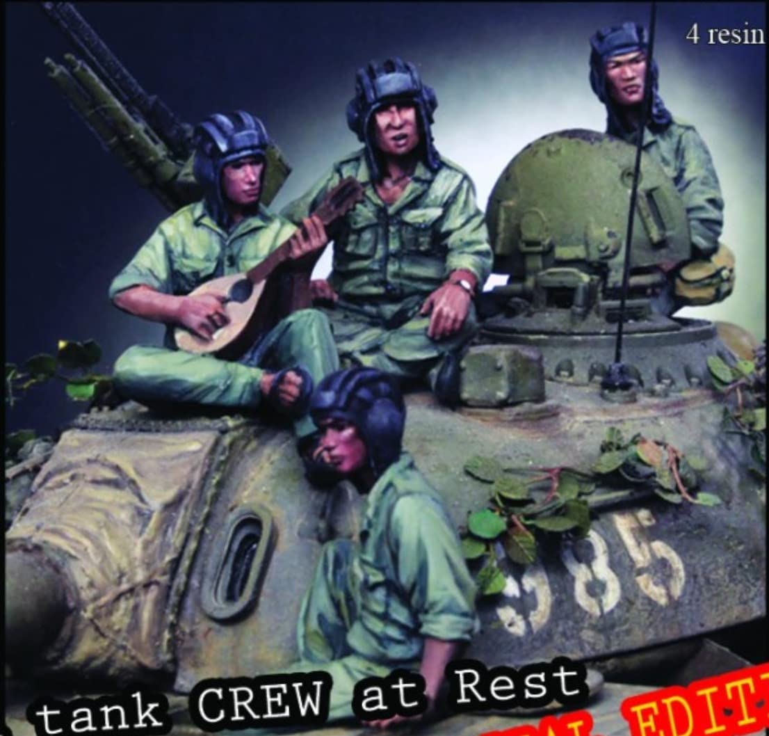 1/35 Harzfigur Modellbausätze GK Panzerbesatzung in Ruhe 4 Figur (KEIN Tank) Unmontierter und unbemalter Bausatz 358