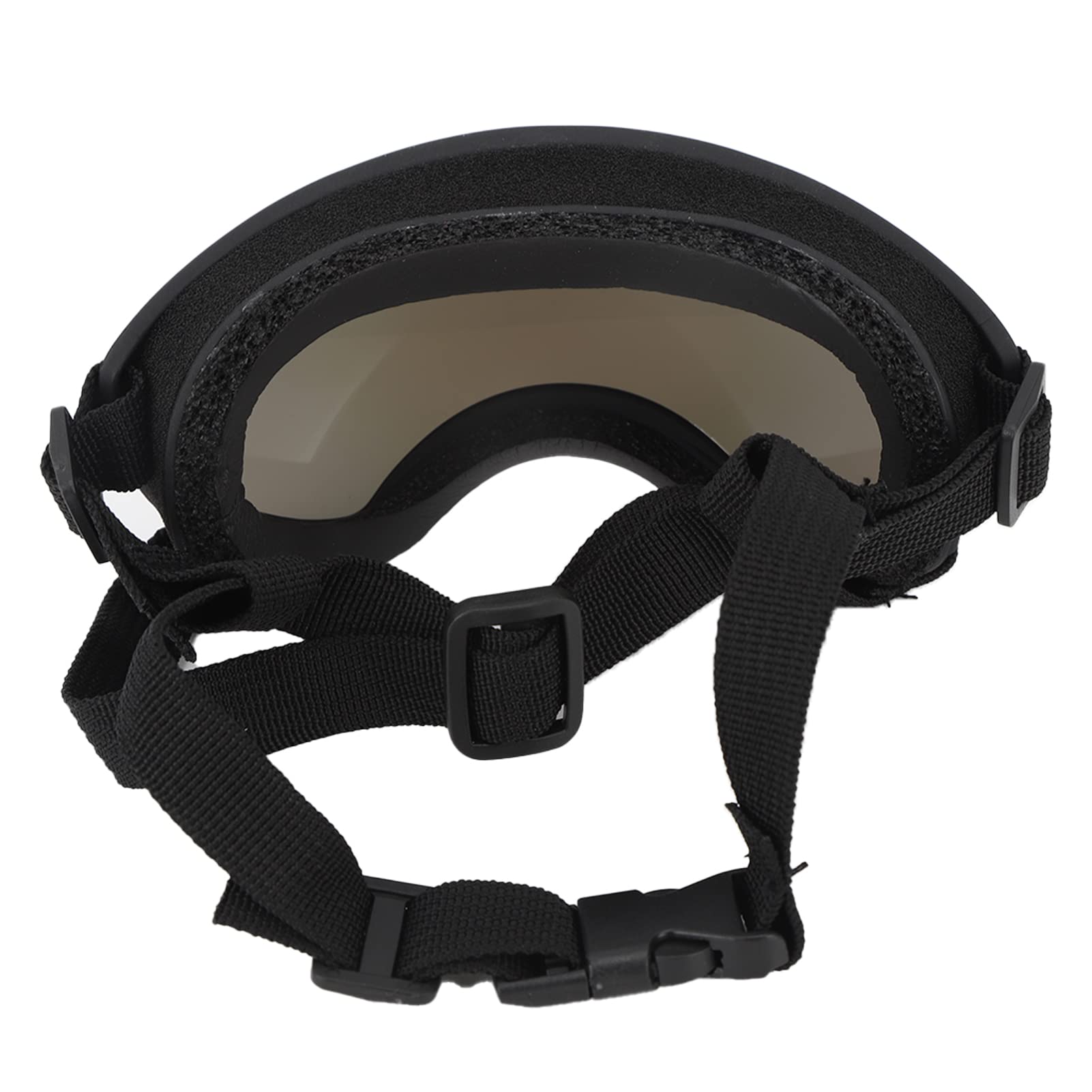 Occhiali per Cani, Occhiali da Sole per Cani di Grandi Dimensioni Design Elegante Design con Fibbia Resistente Protezione UV Lente per PC con Custodia e Borsa per Gli Sci (Lente Blu)