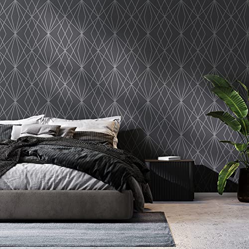 Transform Trellis Grey Peel and Stick Wallpaper by Transform - Image 2