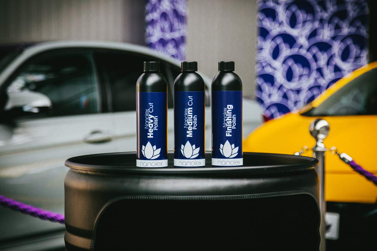 Nanolex Heavy Cut Politur, Premium Schleifpolitur & Schleifpaste für alle Autolacke, Polierpaste Auto entfernt tiefe Kratzer & Schleifspuren bis 1.500er Körnung, silikonfreier Lackreiniger, 1 x 750ml