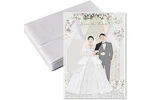 100 Pack Pre-Folded Vellum Jackets for 5x7 Invitations