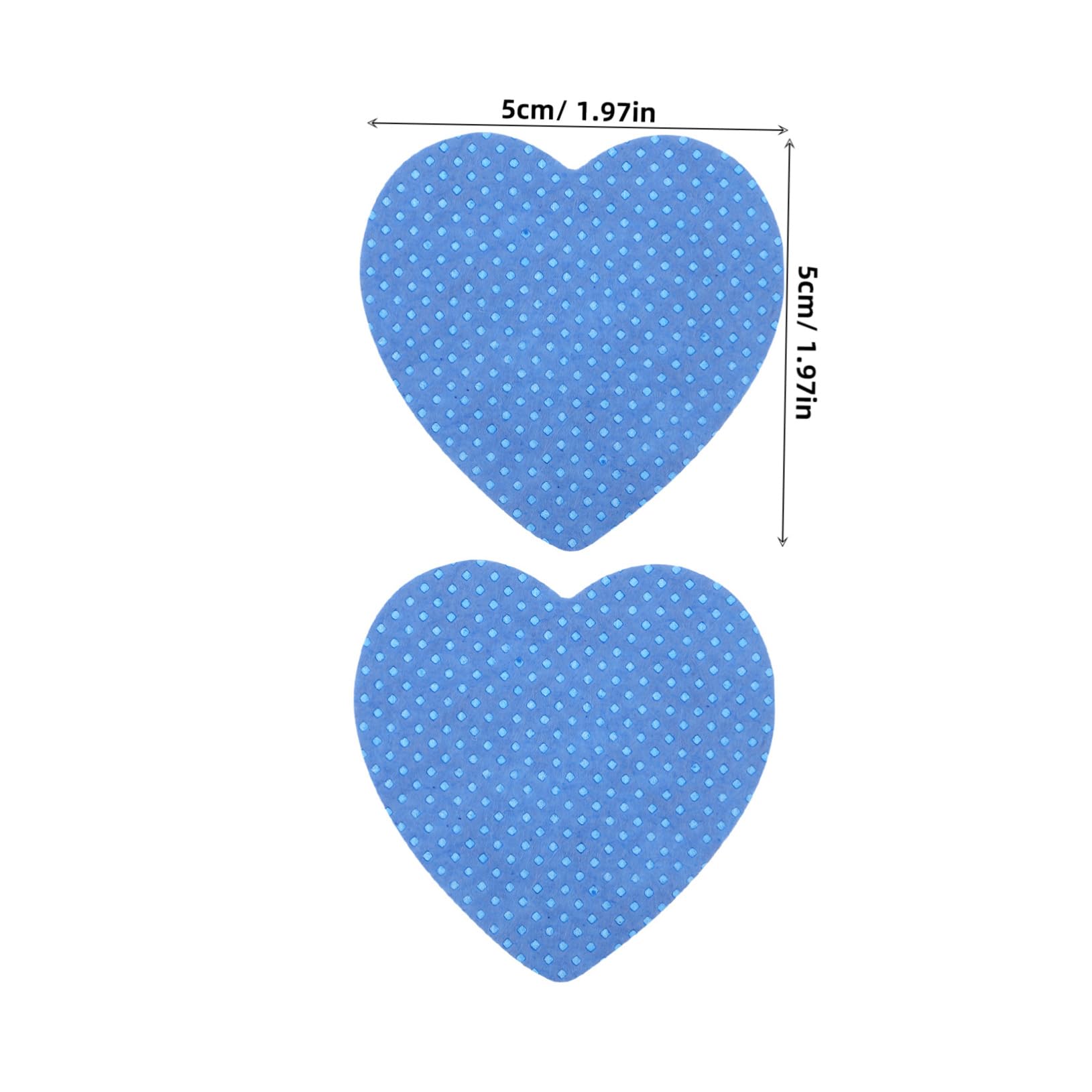 FOMIYES Essential Nail Polish Pads 200pcs Cotton Heart Shaped Rounds for Lash Extension Cleaning