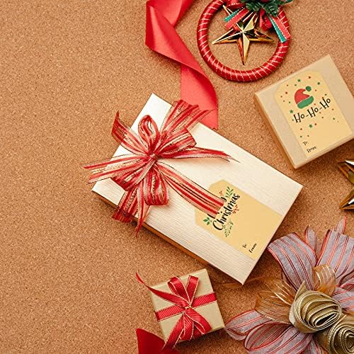 300PCS Merry Christmas Paper Stickers 7.5CM * 5CM Sticky Labels Paper Seals for Christmas DIY Gift Package