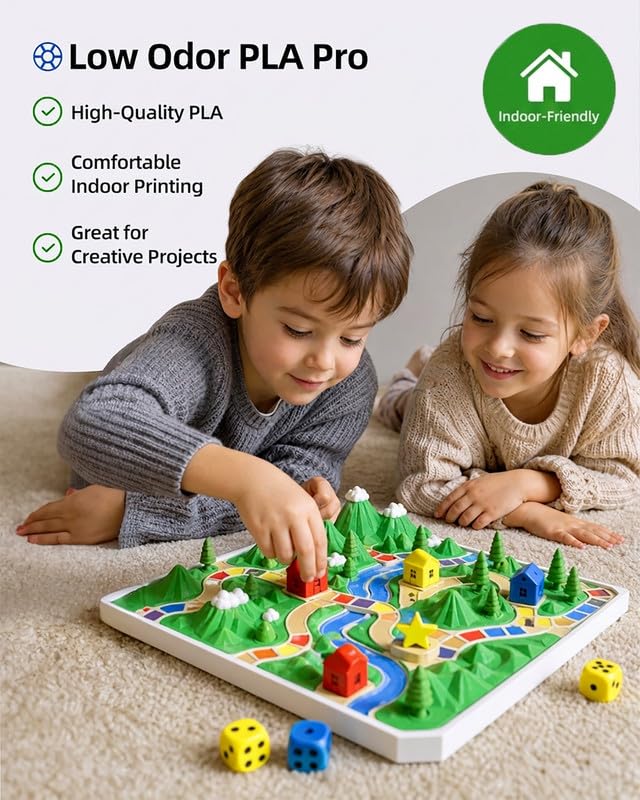 Inslogic Filamento PLA Pro 1,75 mm, filamento pre-essiccato, resistente all'umidità, filamento per stampante 3D da 4 kg, compatibile con la maggior parte delle stampanti FDM, 4 kg, nero