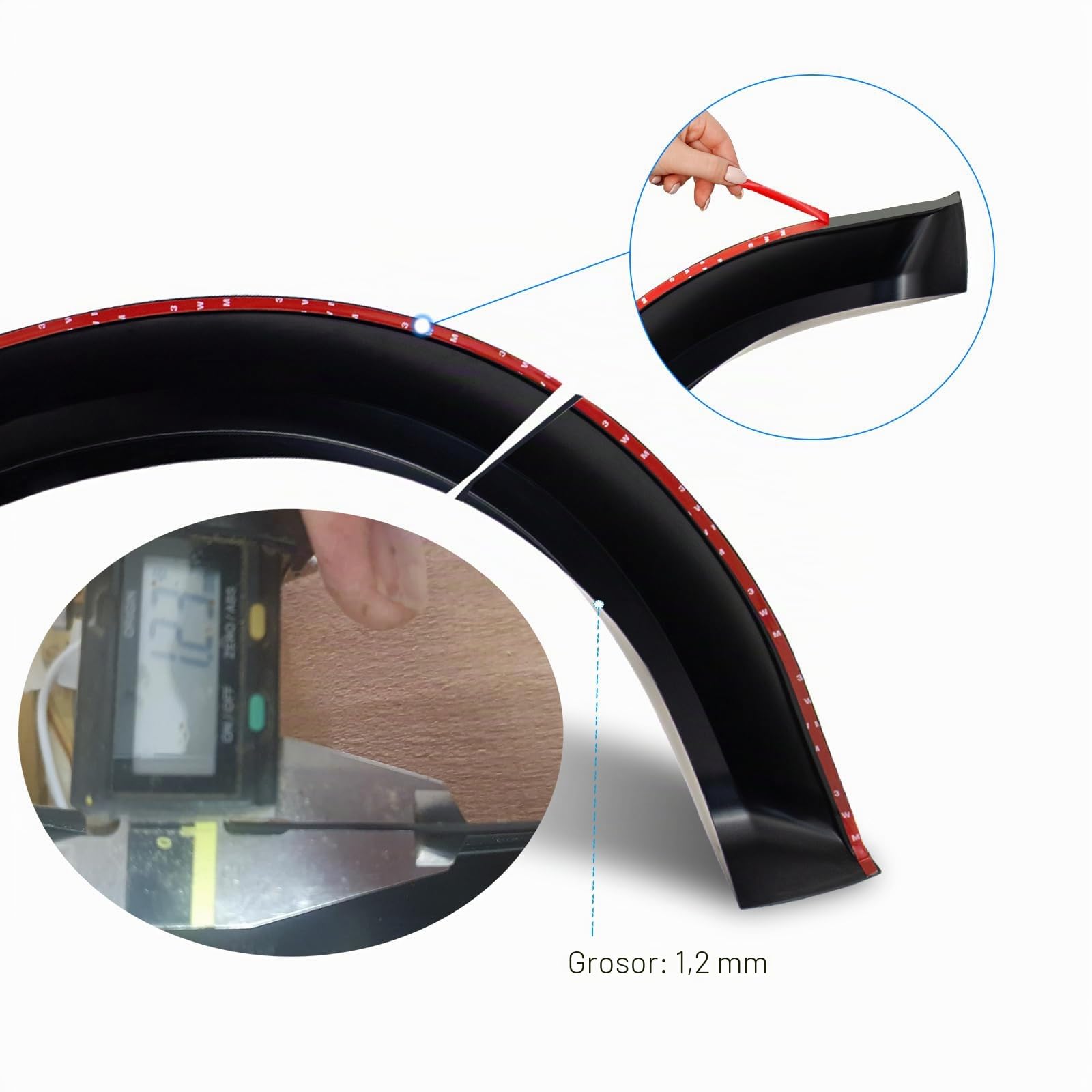 Ampliador de guardabarros para Ford Ranger T9 2023-2024-2025 Termor Limited Doble Cabina Fender Flares de 5 pulgadas, accesorio de ampliación de eje de rueda