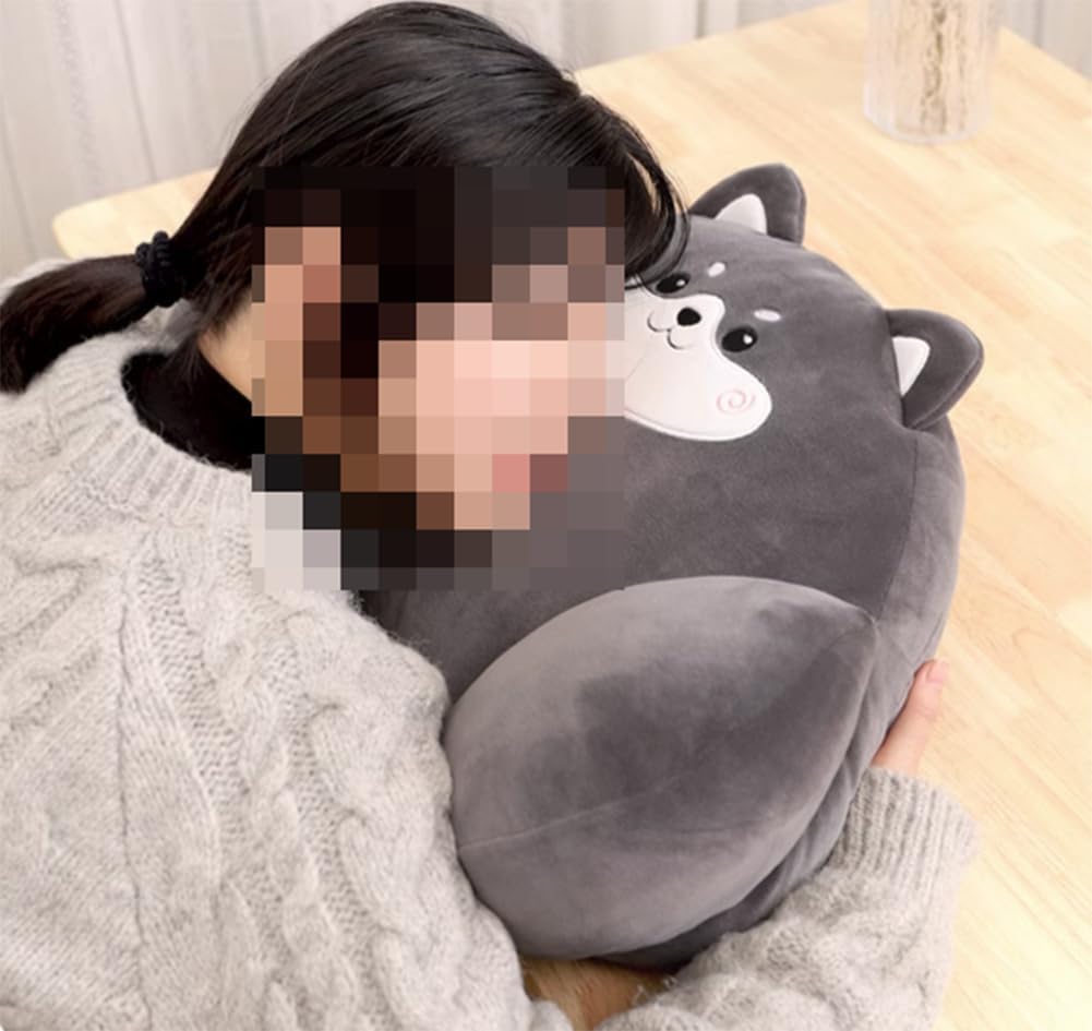 Tingting's Dream Cute Animals Bed Rest Reading Pillow Soft Office Chair Lumbar Pillow Game Chair Waist Back Cushion Sofa Backrest Pillow (Black Cat, 46×33×20CM/18.11"×12.99"×7.87")