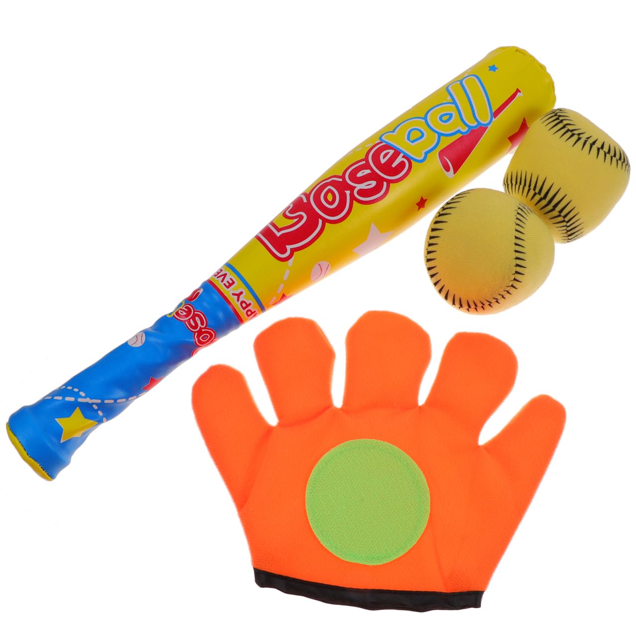 Juego De BéIsbol Infantil con Bate De Espuma Eva Seguro Y Ligero Kit De Juguete Deportivo para NiñOs Y Niñas TamañO 15.7X2.4X2 in Colores Surtidos Ideal para Juegos Al Aire Libre
