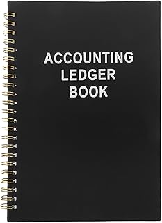 OSOLADY Accounting Ledger Book - 8.5x6 Bookkeeping Record Book - Budget Expense Tracker Notebook - Finance Log Journal for...