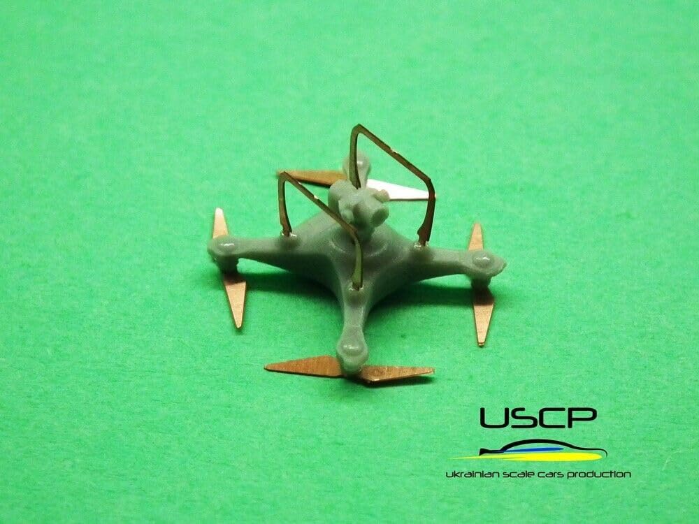 USCP 24A029 1/24 RC Drone Resn kit Accessories for Diorama, Grey