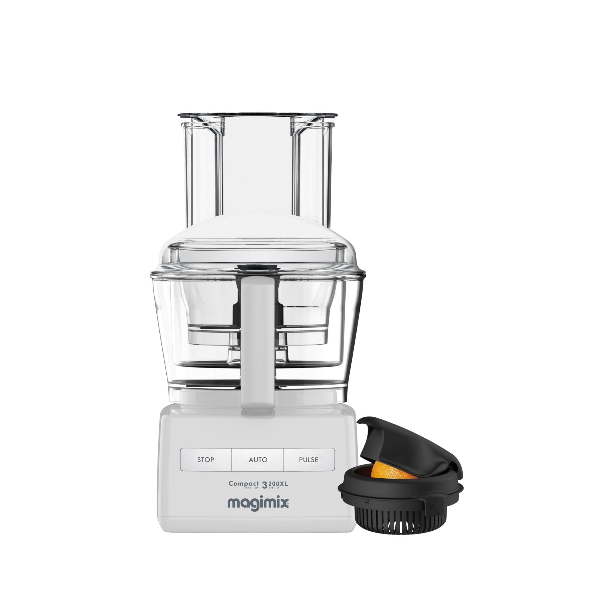 Magimix Multifunctional Kitchen Processor 3200 Bowl 2.6L Plus Citrus Press - Chopper, Blender - Professional Silent Motor - Made in France - White