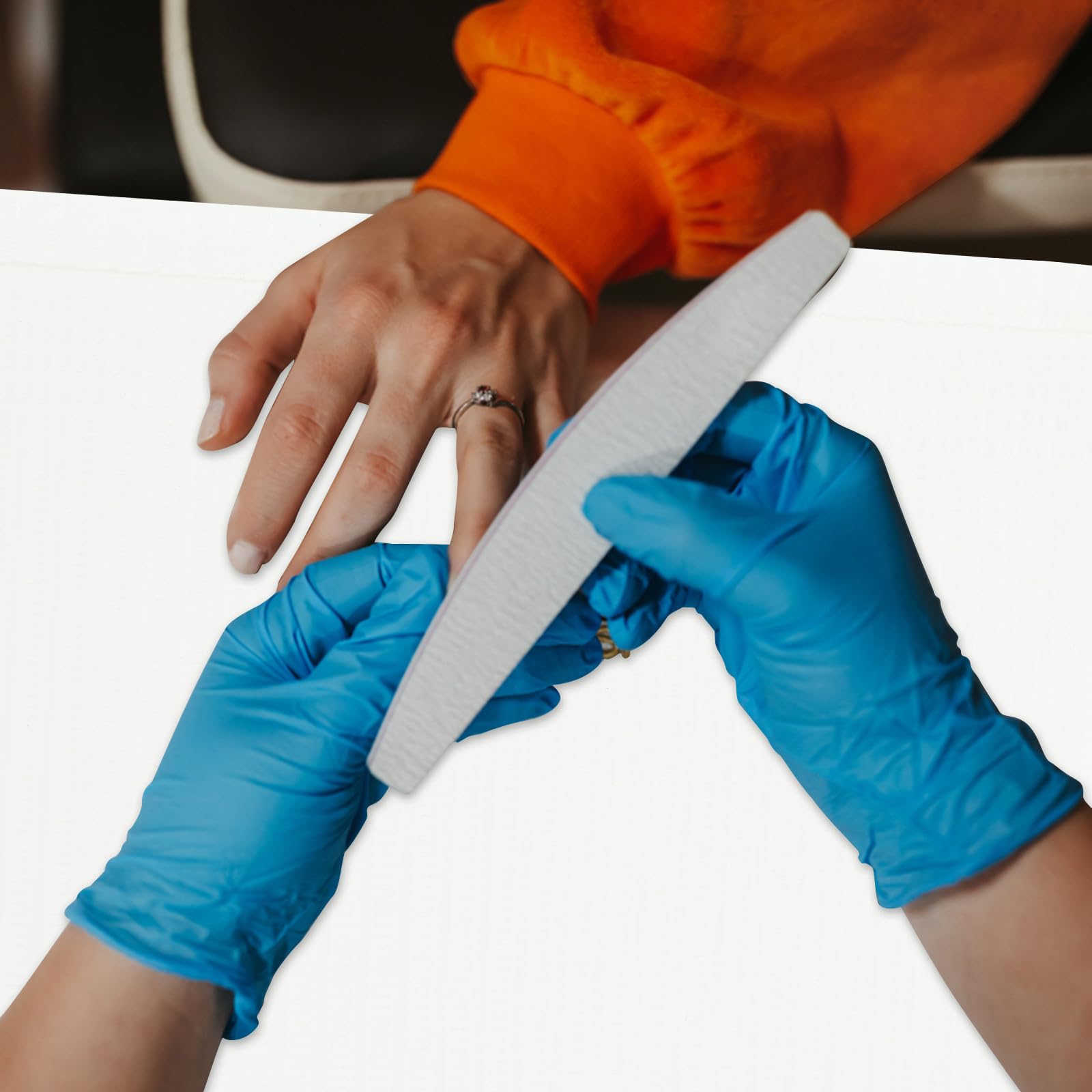 Tovagliette Manicure Monouso 125 Pezzi, Polpa Bianca per Tavolo | Nail Art e Saloni, Impermeabili e Assorbenti, Proteggono da Penetrazione Liquidi