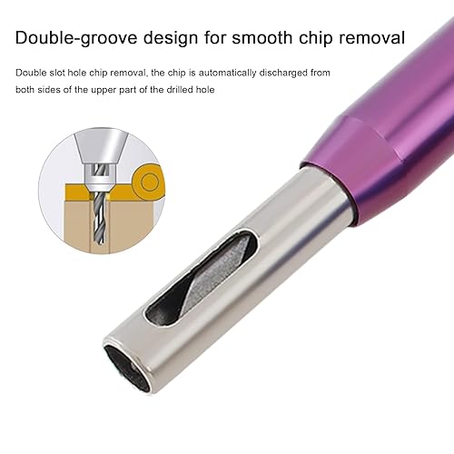 Miniatura 2 de Juego de brocas centradas en uno mismo, 7 piezas, vástago hexagonal, bisagra, brocas, herramienta para carpintería con llave hexagonal