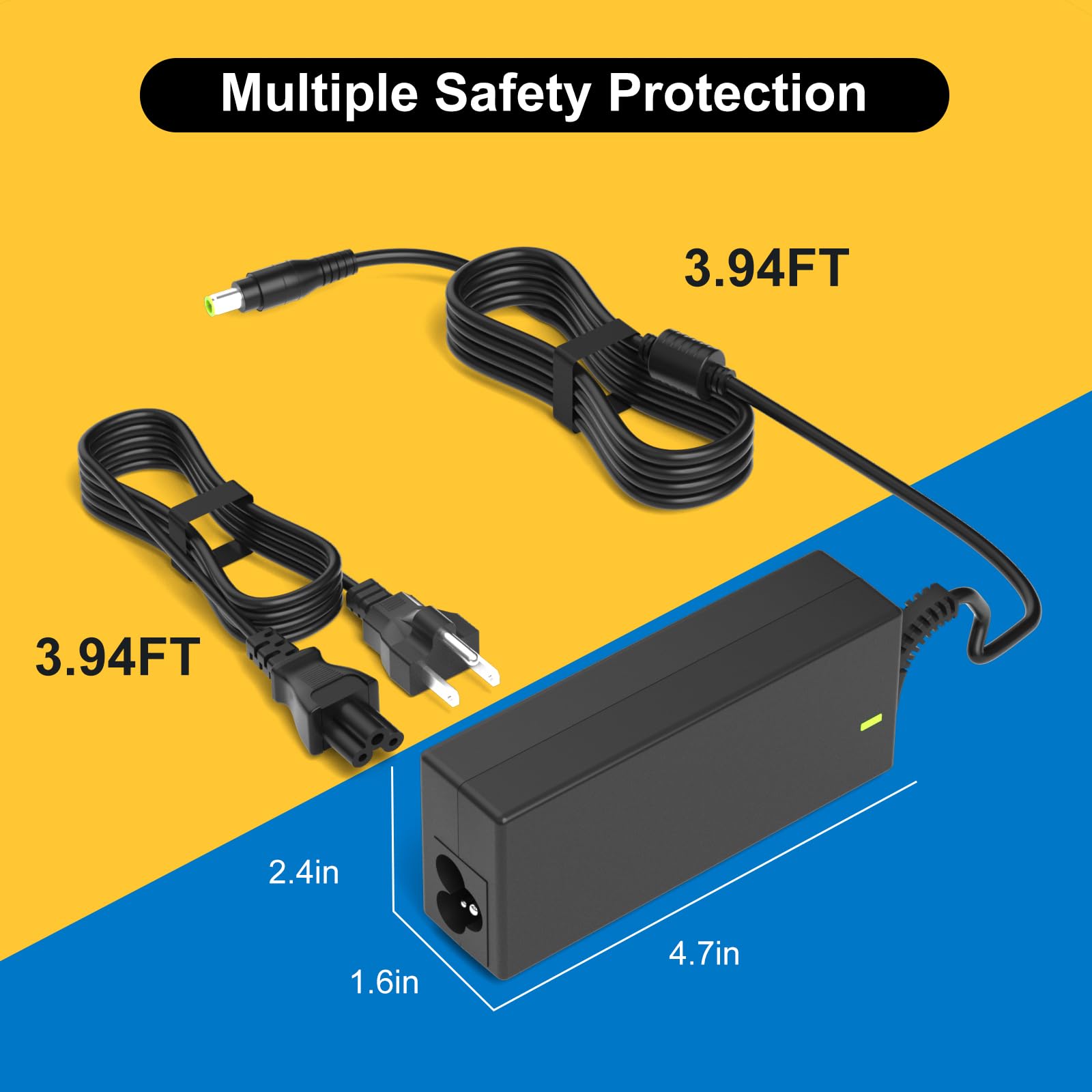 Cargador Adaptador de 24 V Compatible con Fujitsu Scanner S1500 S1500M fi-7160 fi-7180 fi-7260 fi-7280 fi-5120C fi-6110 fi-6140 fi-6230 fi-6240 Document Scansnap