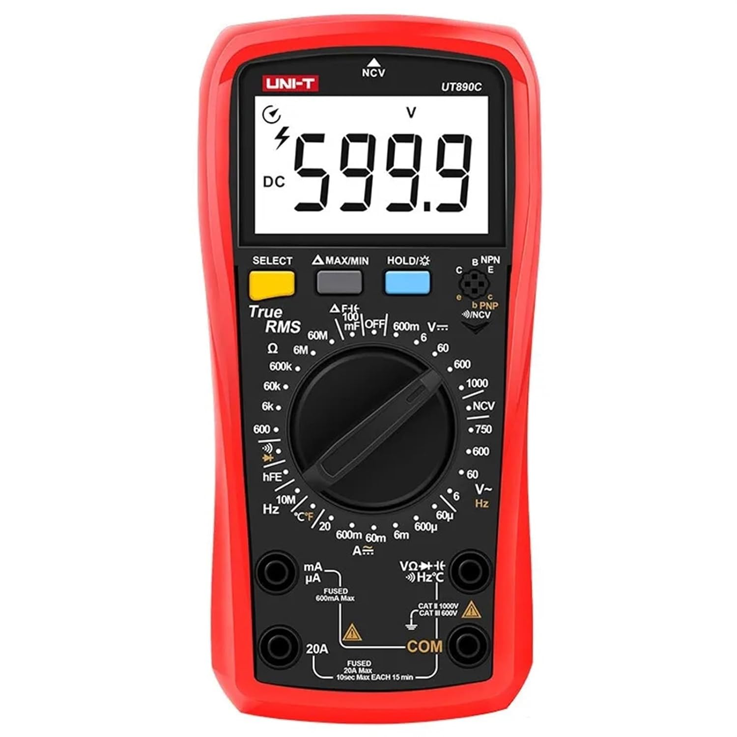 1PCS UT890C UT890D+ Digital Multimeter True RMS Digital Multimeter Multifunctional Small Universal Meter(UT890DPlus)