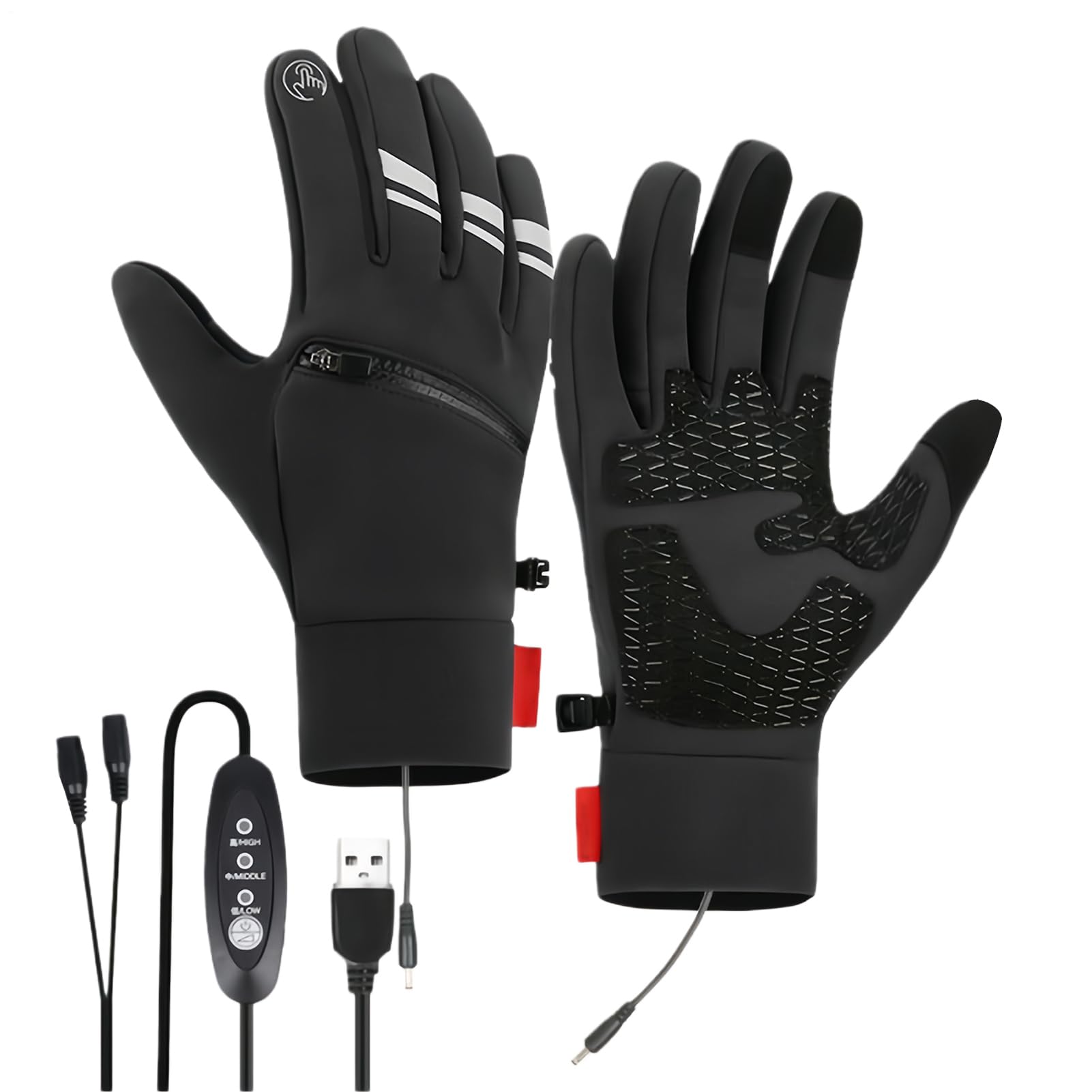 Moufles électriques imperméables avec technologie tactile pour l'extérieur - 8