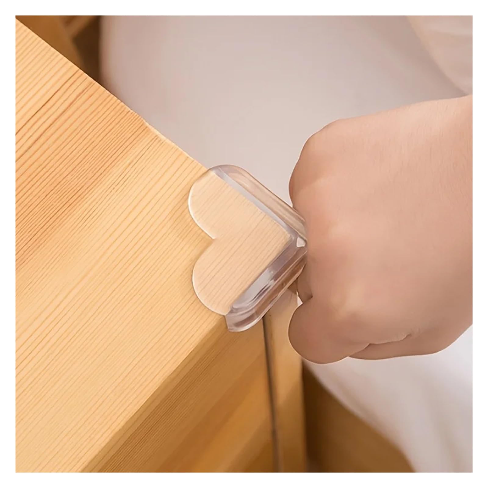 Eckenschutz für Tische, Kindersicherheit, transparente Stoßdämpfer, 8er-Pack, hochbeständiges Klebegel für Kinder
