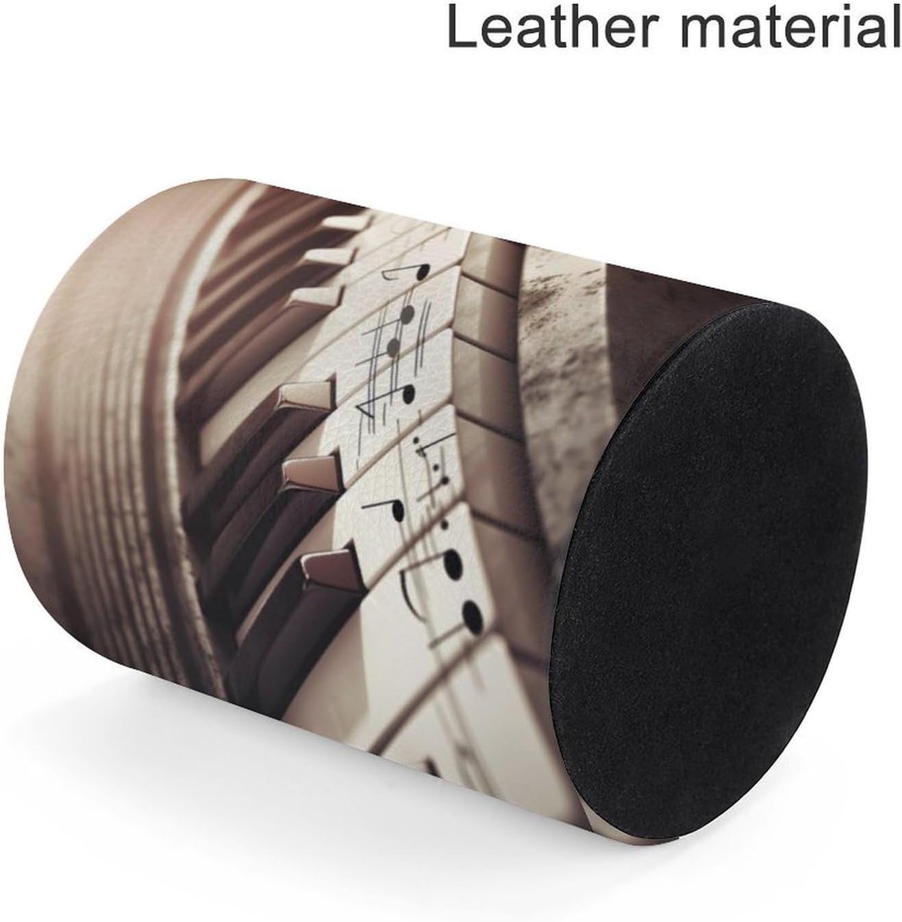Round Pu Leather Pen Cup Holder for Office Desk Accessory image 4