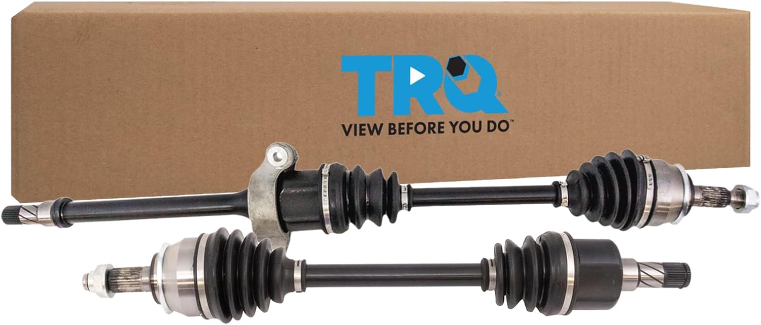 TRQ Front Driver and Passenger Side CV Axle Assembly Set Manual Transmission Compatible with 2007-2014 Mini Cooper