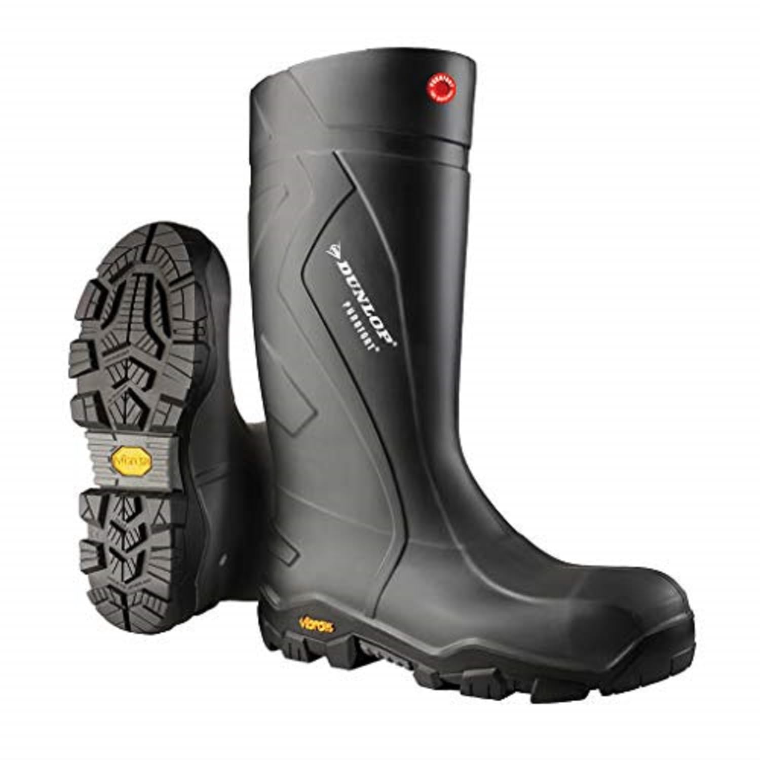 Dunlop Protective Footwear, Purofort+ Expander full safety with Vibram sole Omega, 100% Waterproof Purofort Material, Lightweight and Durable Protective Footwear, Slip-Resistant, EC02A33.08, Size 8 US