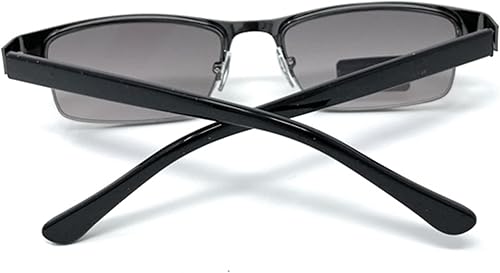 Miniatura 3 de Rectángulo de metal progresivo sin línea Gafas de lectura Tri-Focal Gafas de sol lectores