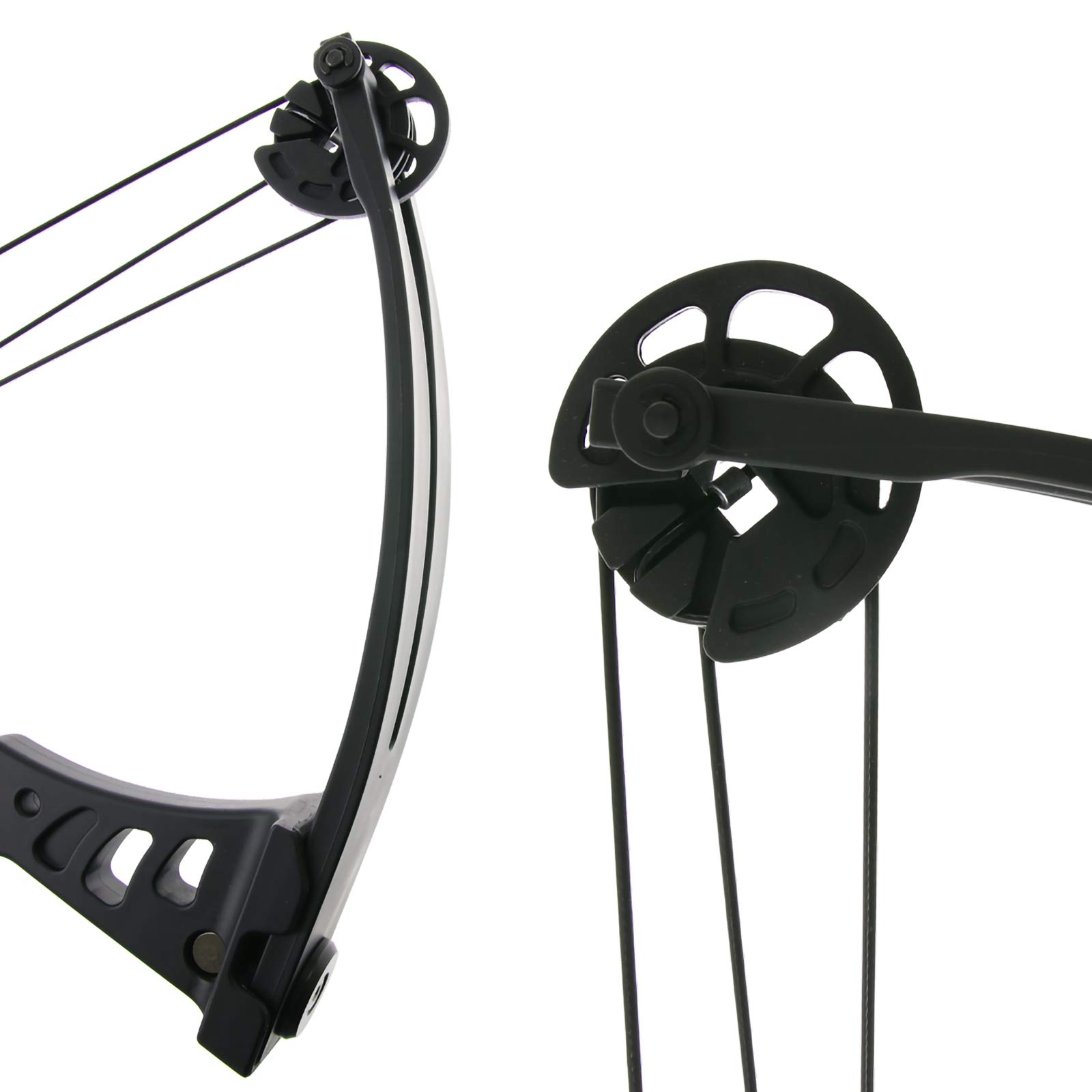Drake Besra Compoundbogen Set 19–25 lbs, Auszug 19–20,5 Zoll, Rechtshand | kompakter Bogen 25 Zoll, inkl. 2 Fiberglaspfeile, Pinvisier, Pfeilauflage, Köcher, Armschutz und Fingerschutz