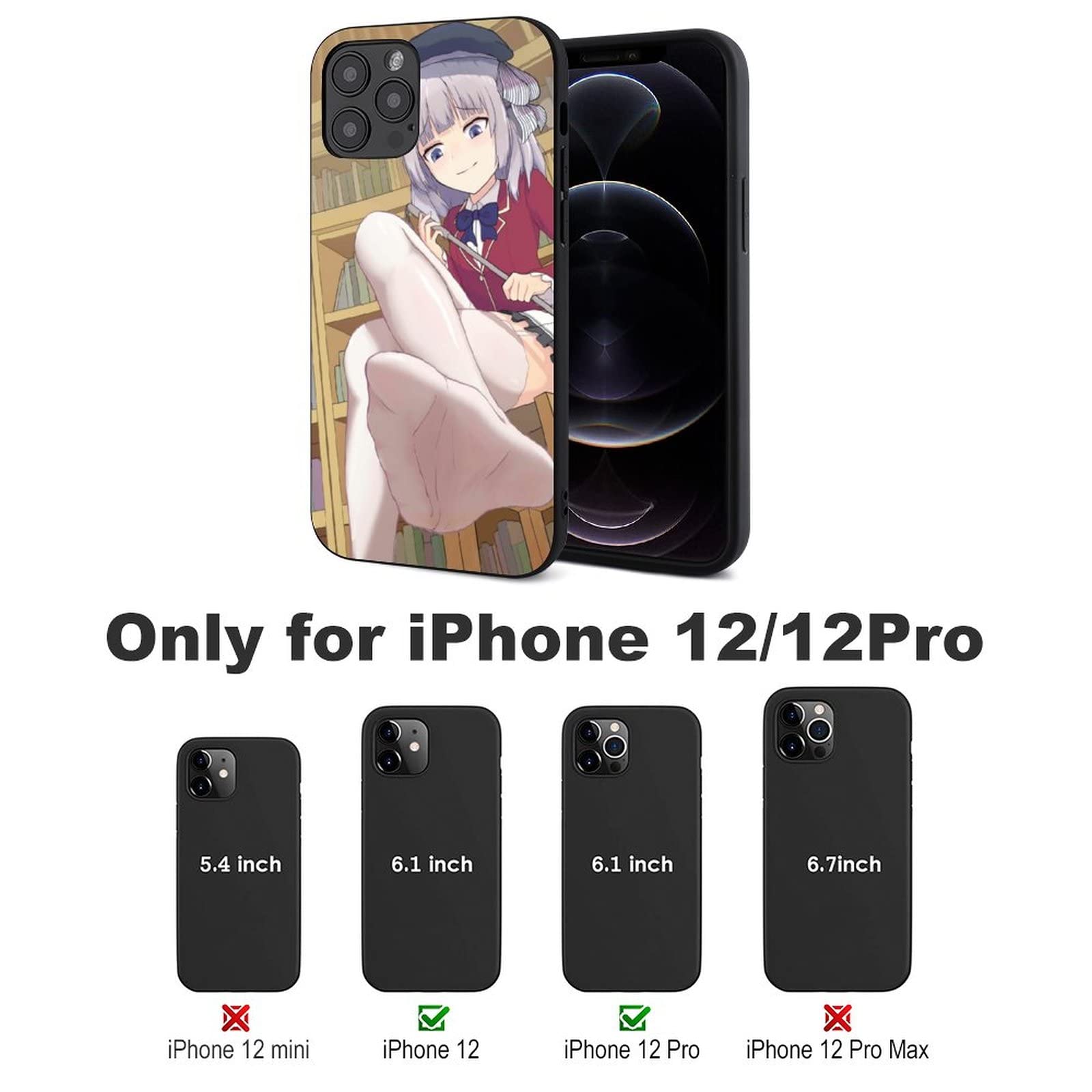 Amazon.co.jp: iPhone 12 用ケース 可愛い アニメ柄 ようこそ実力至上