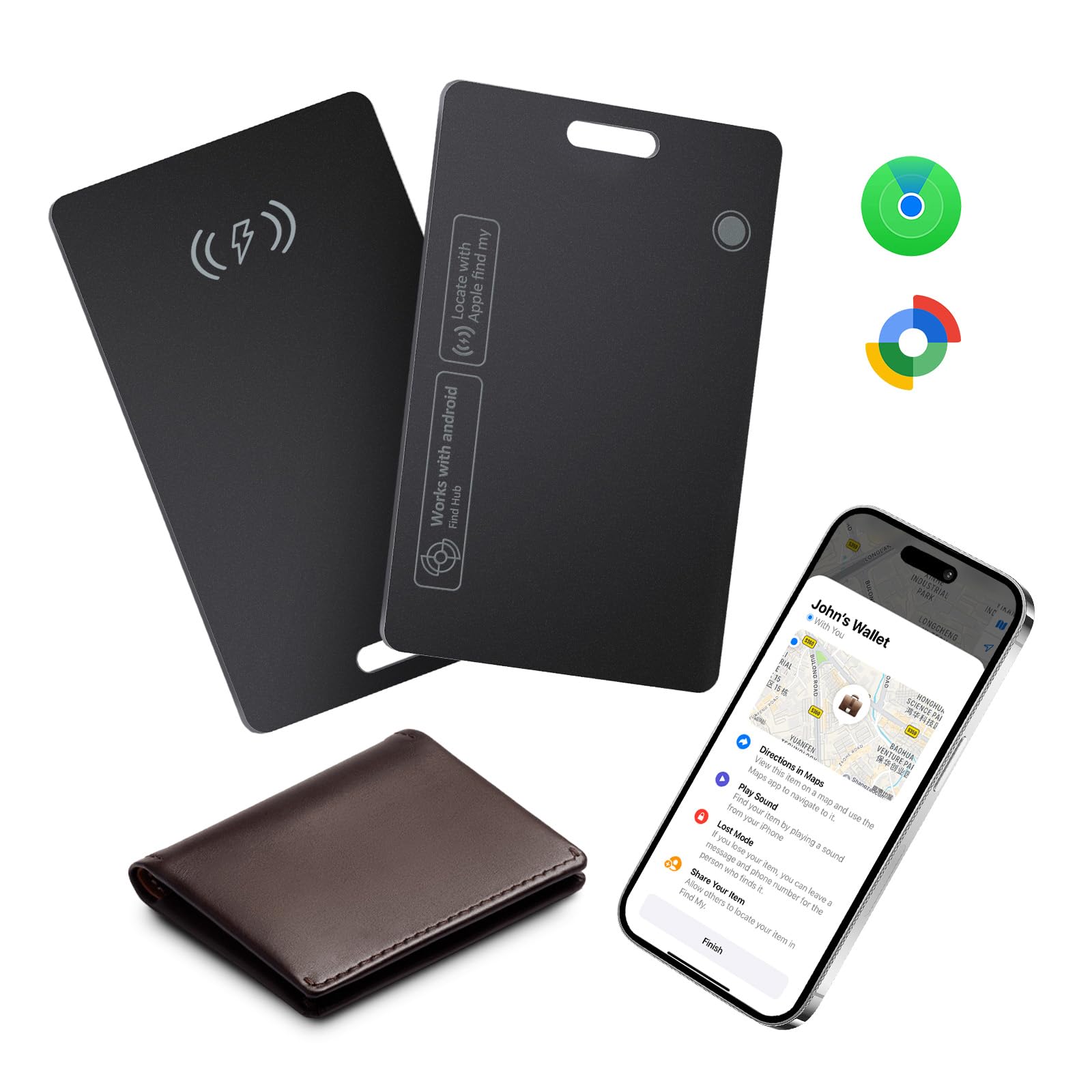 Amazon.com: Lmrbelec Wallet Tracker Card for Apple & Android, Find