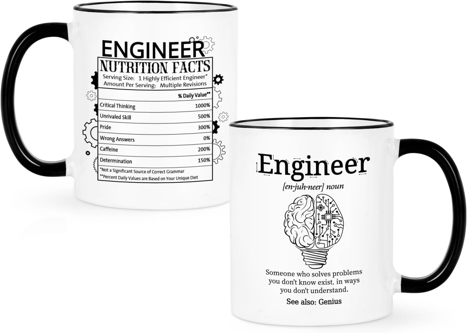CabtncaEngineer Gifts, Gifts for Engineers, Mechanical Engineering Gifts, Engineer Gifts for Men, Aerospace Engineering Gifts, Christmas Birthday Gifts for Engineers, Engineer Mug, 11 Oz