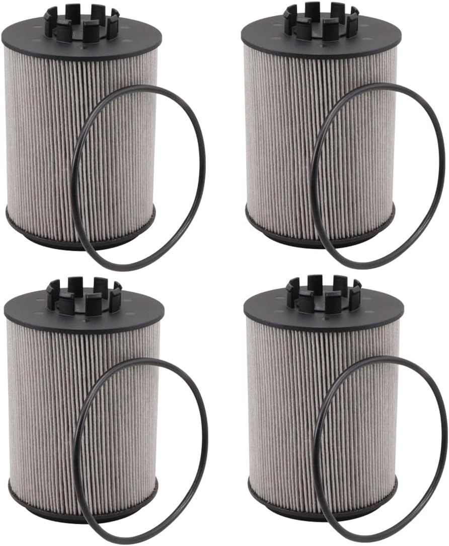 P551008 Coolant Cartridge Fuel Filter Replaces A4722030155 A4722030255 P5092 WF2187 LW4076XL E510WFD189 24155 CR11262 Compatible with Detroit DD13 DD15 DD16 Diesel Engines(Pack of 4)