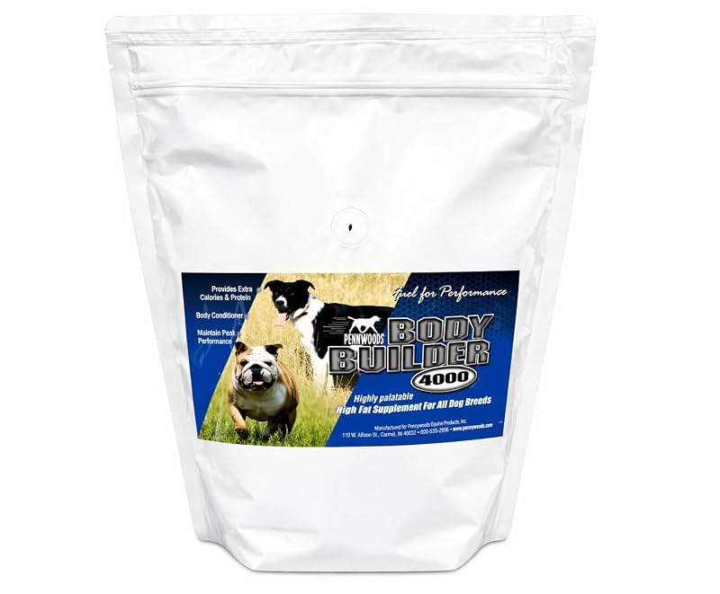 Suplemento para Cães Pennwoods Body Builder 4000 em Pó, 40% de Gordura e 26% de Proteína, 2,27 kg