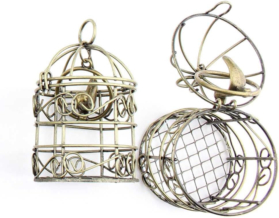 Jewelry Making Charms can be opened Birdcage retro vintage supply bulk antique