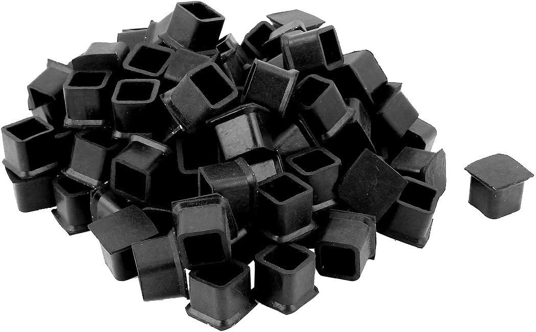 Rubber Square Furniture Desk Foot Cover Cap 20mmx20mm 100pcs (id: 899 5fd 860 2b2 468