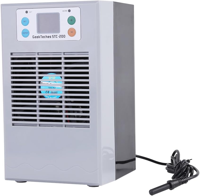 Fish Tank Water Cooling Heating Machine, Digital Temperature Controller Regulator Thermostat for Aquarium, Aquaculture and Greenhouse US Plug (35L)