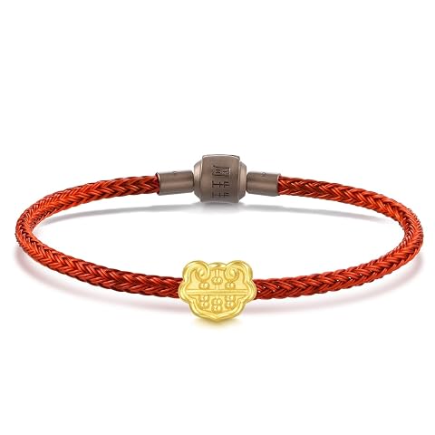 CHOW SANG SANG 999 24K Gold Charme Mini Charm Auspicious Ruyi Abacus Charm Blessing Bracelet for… — $353.40 (7% off)