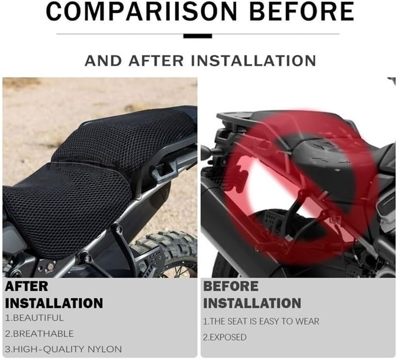 Net Mesh Seat Cover Breathable Cushion For PANAMERICA 1250S For Pan America 1250 PA1250 Motorcycle Protecting Cushion Seat Cover Saddle Seat Cover Accessories