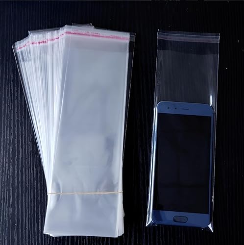 Miniatura 5 de 100 bolsas de sellado de plástico transparente de 3 x 11 pulgadas, bolsas de celofán adhesivas para panadería, dulces, aperitivos, barras de