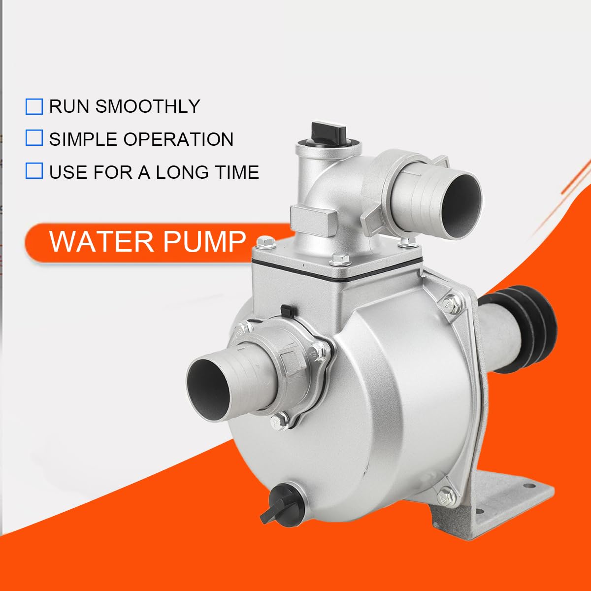 50mm Keilriemen Wasserpumpe, 3600 U/min Frischwasserpumpe, 5,0 PS (3,7 kW) Motorpumpe, 30m³/h Abwasserpumpe, Maximale Hubhöhe 28m, Maximale Saughöhe 8m