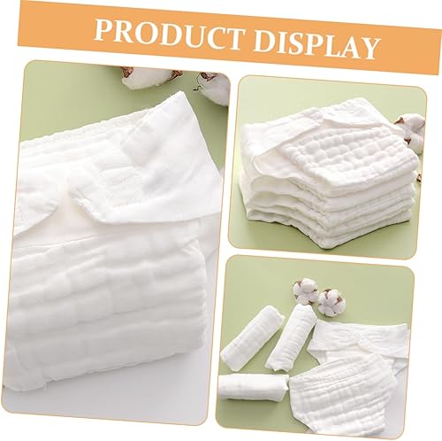 Miniatura 8 de 5Pcs Reusable Baby Cloth Diapers Washable Cotton Nappy Inserts Absorbent and Breathable for Infants Size M for Everyday Use