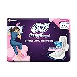 Sofy Women Bodyfit Longest XXL Sanitary Pads |Night Protection|Wider Hip Guard| Deep Absorption | Comfy dry cover| XX-Large, Pack Of 40