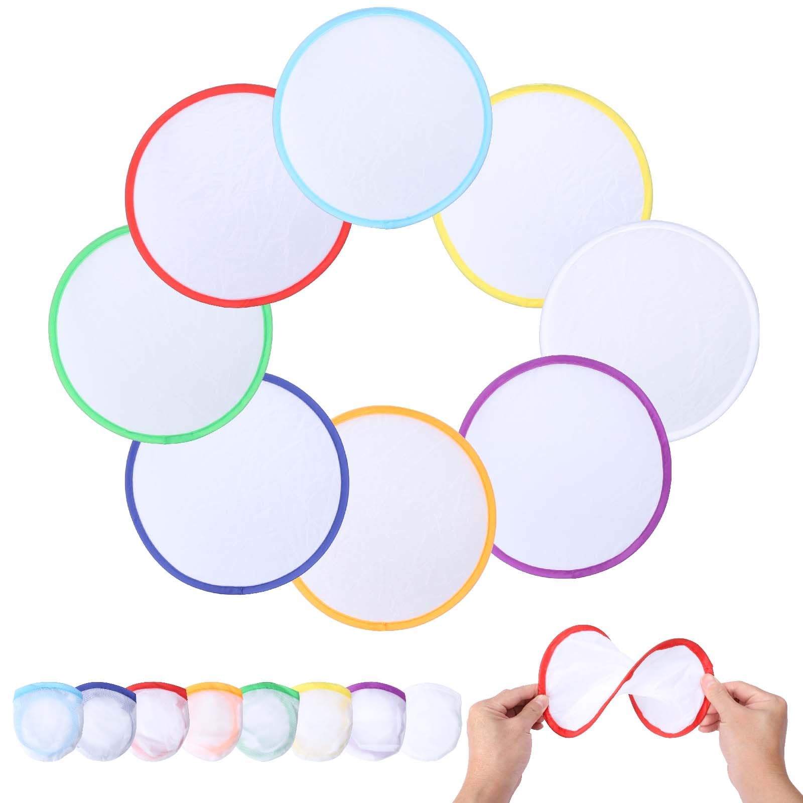 KAKOO 8pcs Abanicos Regalos de Invitados de Boda Abanicos de Mano Pequeños Abanicos de Mano Juegos de Boda Abanicos Plegables Abanicos Coloridos Abanicos Plegables para Invitados de Boda Regalo