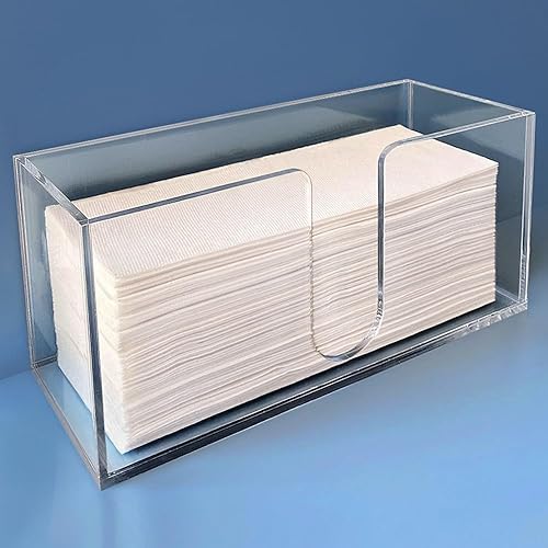 Sicily Dispensador de toallas de papel multipliegue para invitados, encimera de cocina (10.75 pulgadas de ancho x 4.125 pulgadas de profundidad x 5