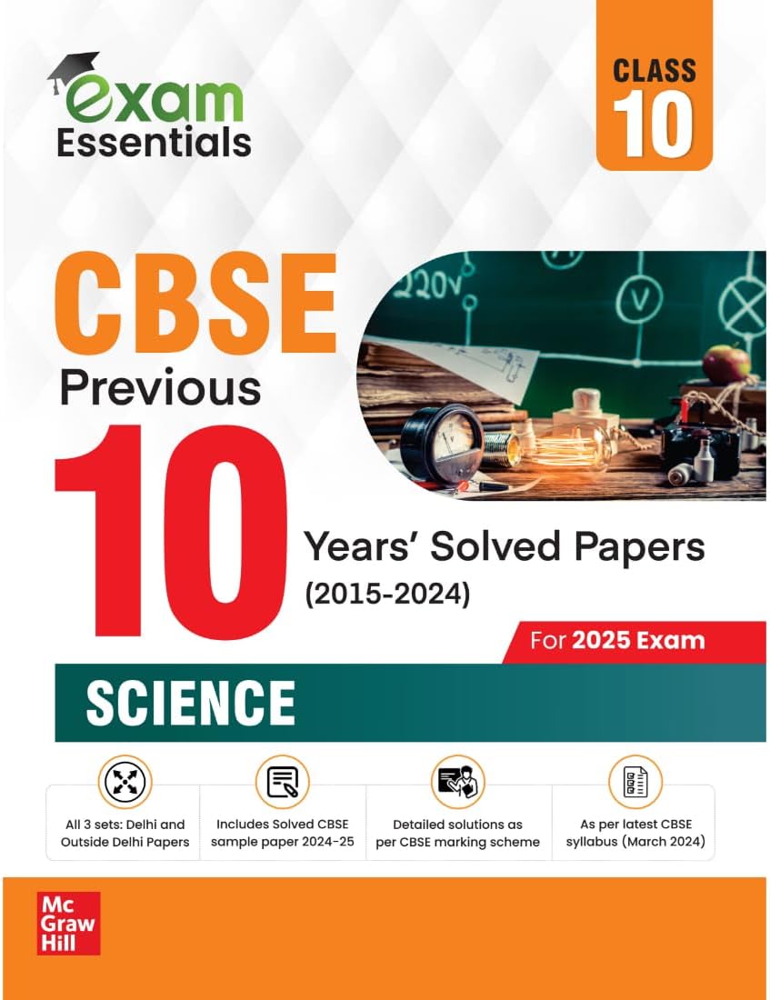 CBSE Class 10 Science Previous 10 Years' Solved Papers/PYQ (2015-2024) | Incl...