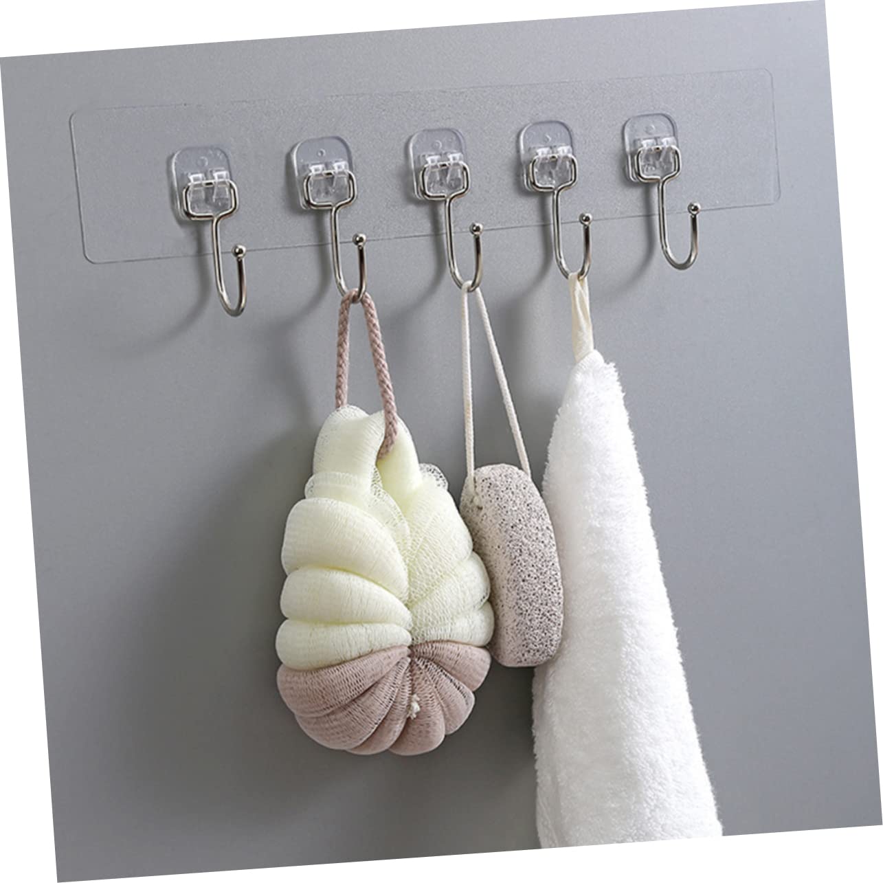 VASDEV 20 Piezas de Gancho de Pasta Resistente Perchero de Servicio Pesado Ganchos Decorativos Perchas de Metal para Trabajo Pesado Ahorro de Espacio Colgador de Pared Adhesivo Colgador d